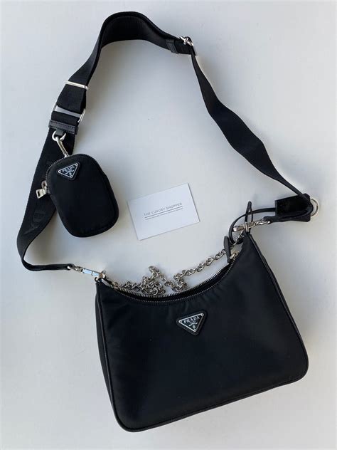 prada cross body purse|prada nylon shoulder bag price.